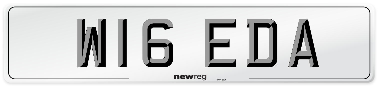 W16 EDA Number Plate from New Reg